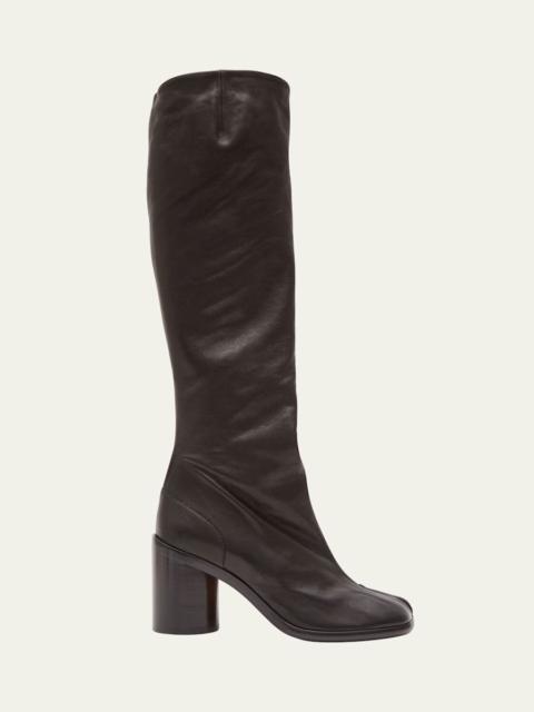 Maison Margiela Tabi Leather Knee-High Boots