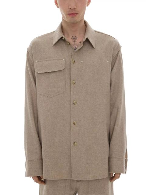 Helmut Lang Button Front Long Sleeve Shirt