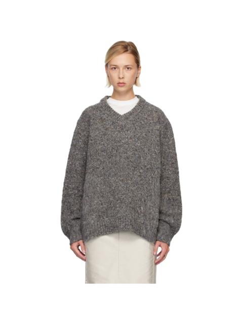 Maison Margiela Gray Wool Sweater