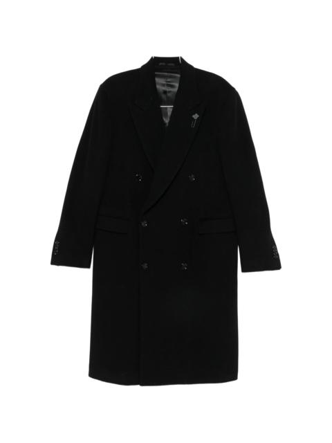 LARDINI Lardini Double-breasted Peaked-lapel Coat