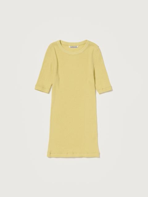AURALEE ORGANIC SOFT RIB TEE
