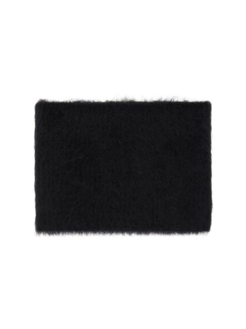 MM6 Maison Margiela Black Brushed Knit Neck Warmer