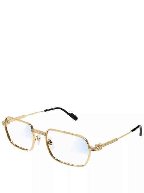 Cartier Premiere De Cartier 24 Carat Gold Plated Photochromatic Rectangular Sunglasses, 56mm