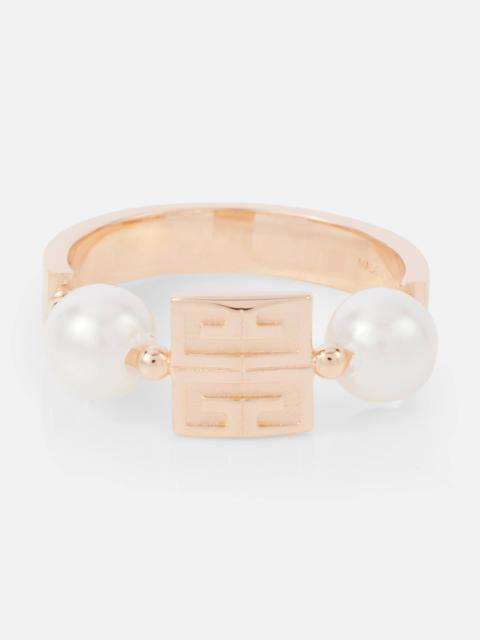 Givenchy 4G faux pearl ring