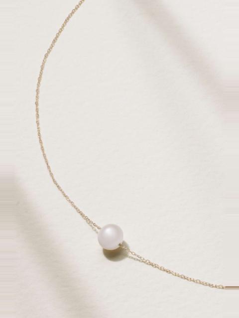 14-karat gold pearl necklace