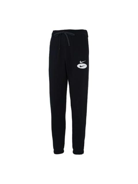 Men's Nike Logo Embroidered Training Bundle Feet Sports Pants/Trousers/Joggers Autumn Black DM5472-0