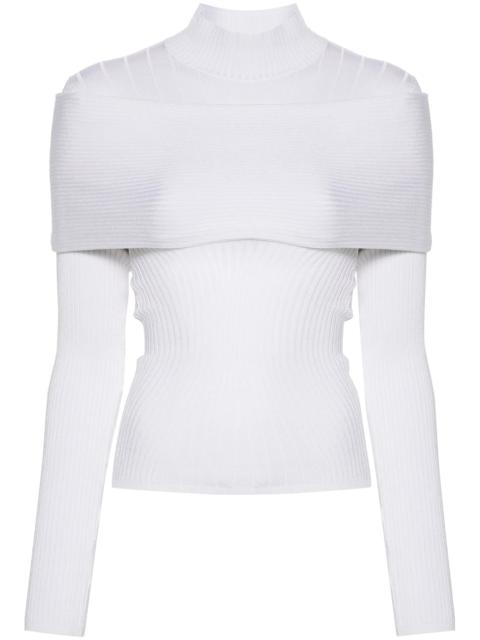 MUGLER knitted top