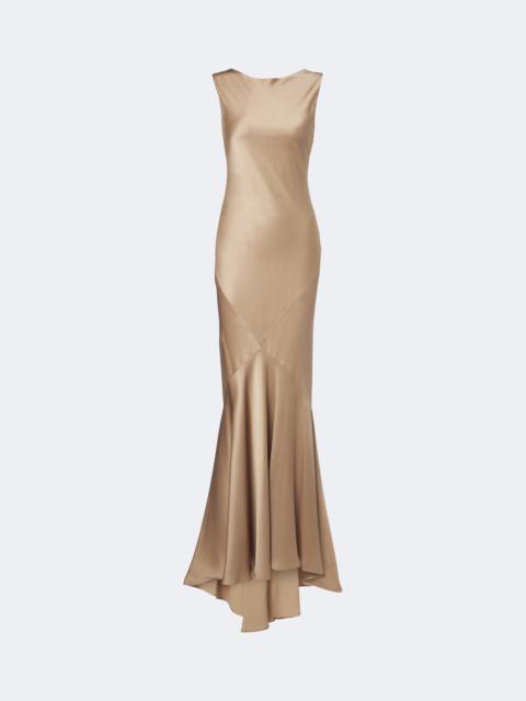 Max Mara Open-back satin maxi dress