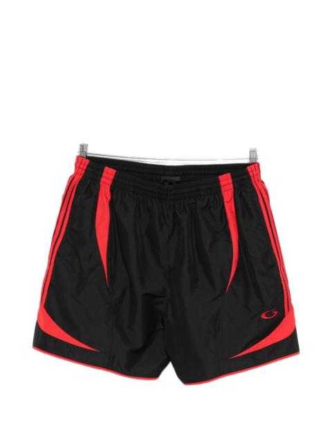 BALENCIAGA Balenciaga Striped Logo Swim Shorts