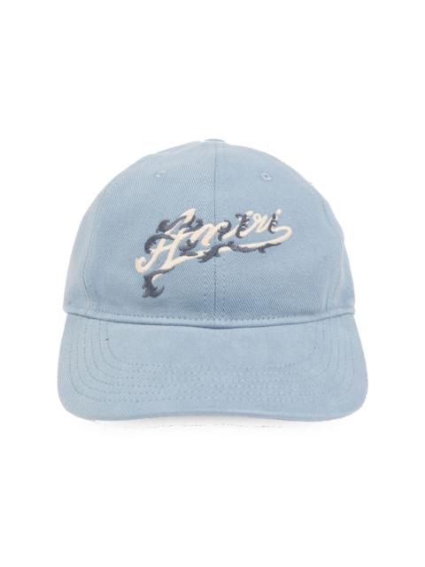 logo-embroidered cotton cap