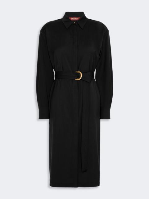 Max Mara PAGELLA Woollen cloth shirt dress - BLACK