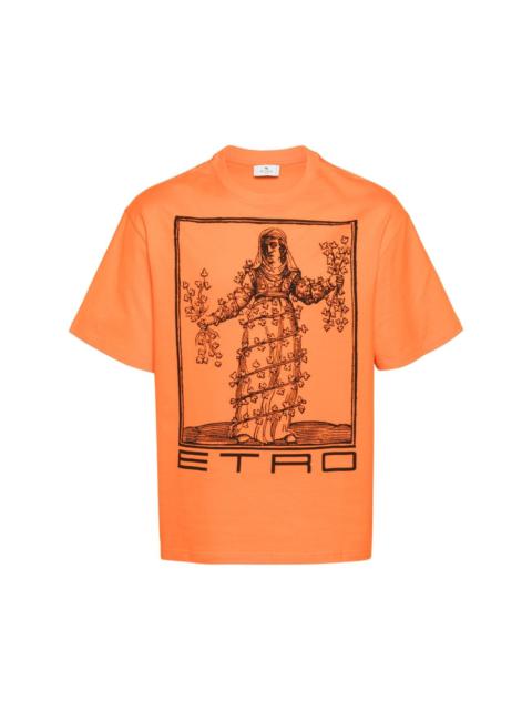 Etro logo-print cotton T-shirt