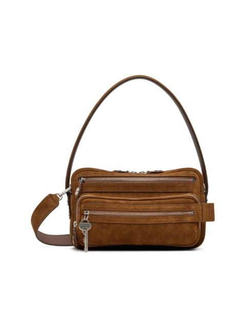 Acne Studios Brown Camero Party Suede Bag