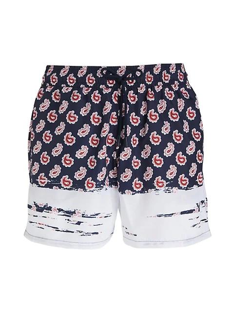 Etro Pantaloncino Mare Paisley Printed Swim Shorts
