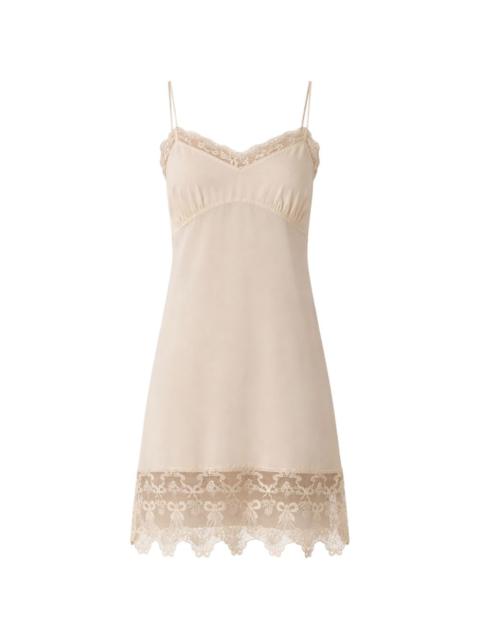 Simone Rocha lace-trim V-neck dress