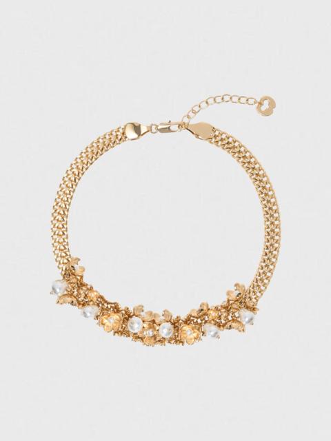 maje Asymmetric wide chain bracelet