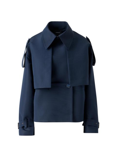 AKRIS Women's David Deconstructed Trench Jacket - Navy