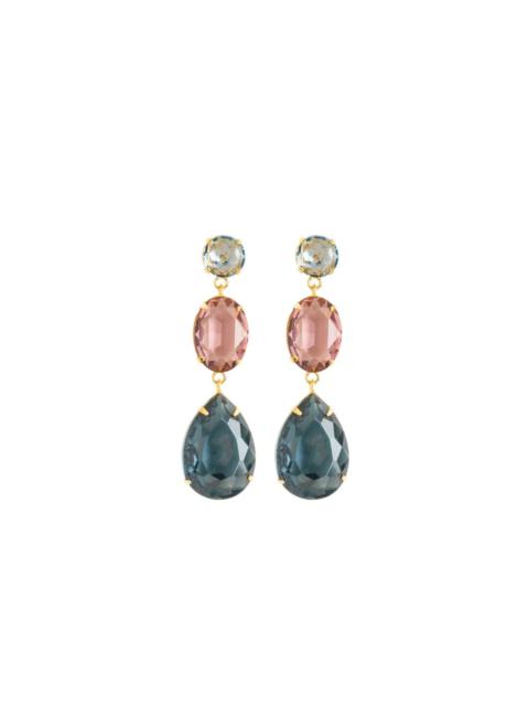 Jennifer Behr 18kt gold-plated Aleena crystal earrings