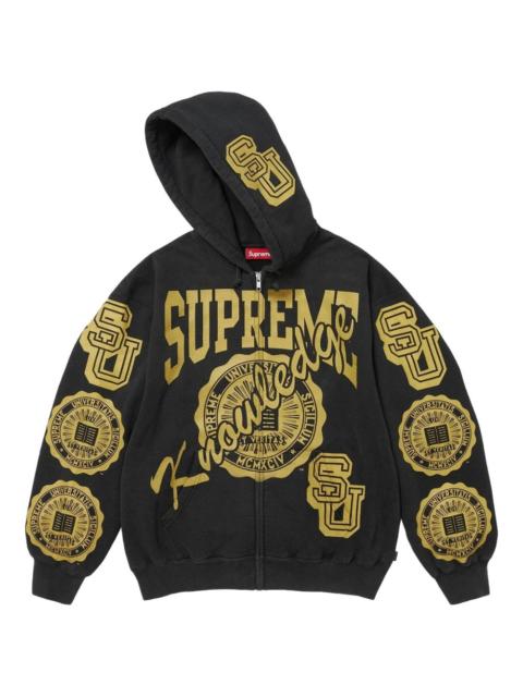 Supreme Knowledge zip-up hoodie