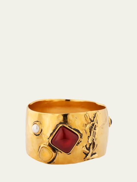SAINT LAURENT Cassandre Cabochon Bracelet