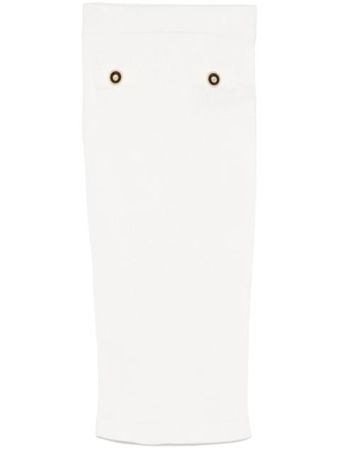 Balmain ribbed midi skirt