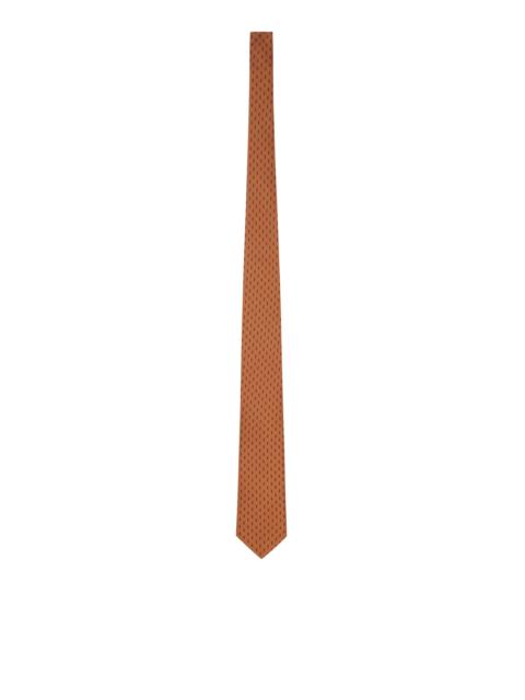 LARDINI MICRO-PATTERNED SILK TIE