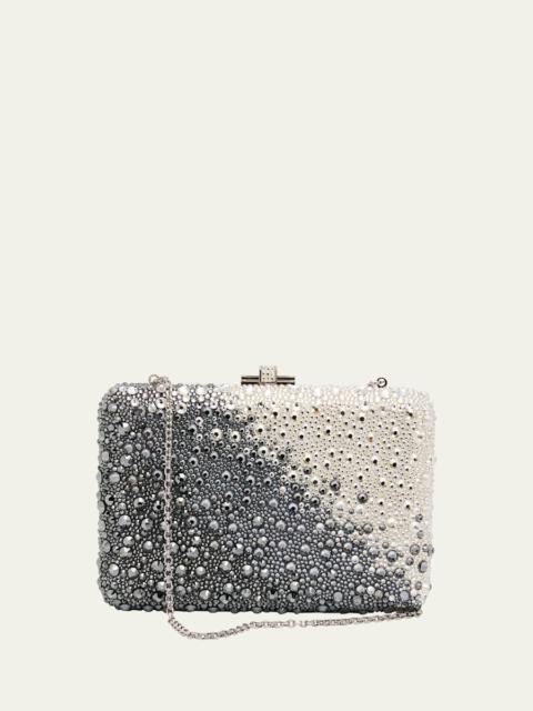 JUDITH LEIBER Slim Slide Ombre Crystal Clutch Bag