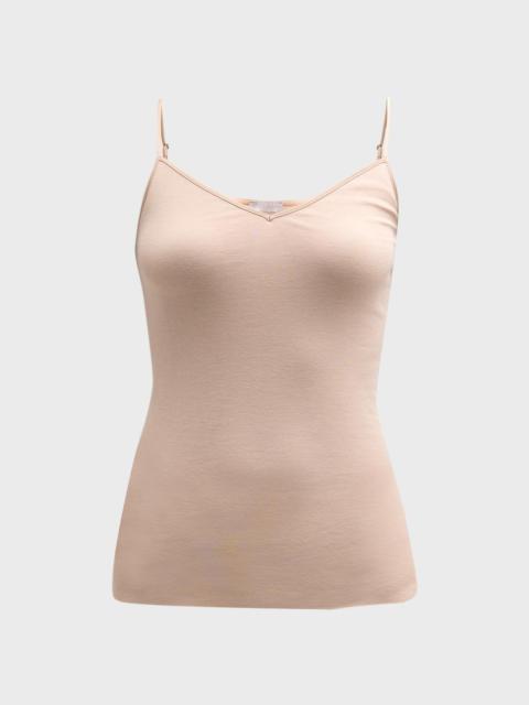 HANRO Seamless Cotton V-Neck Camisole