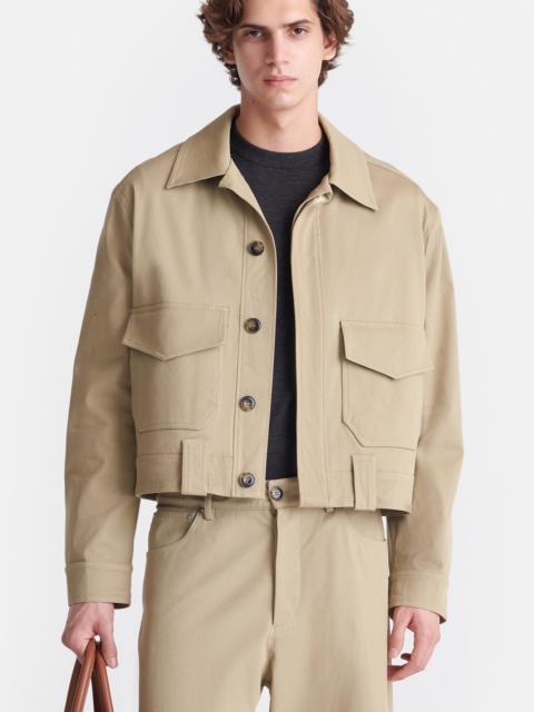 Nanushka Cropped Cavalry Twill Jacket