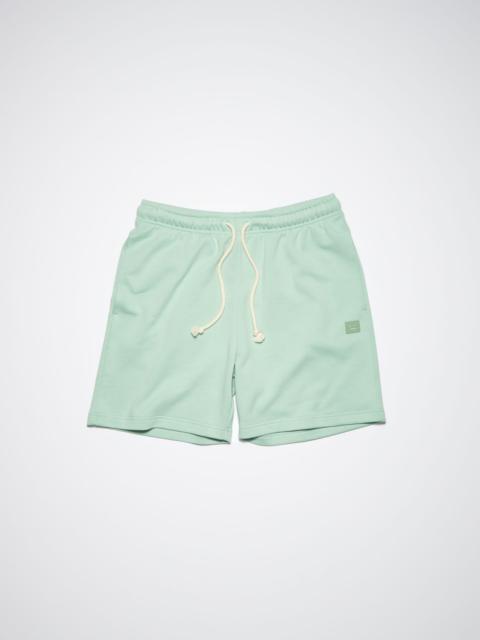 Cotton sweat shorts - Soft green