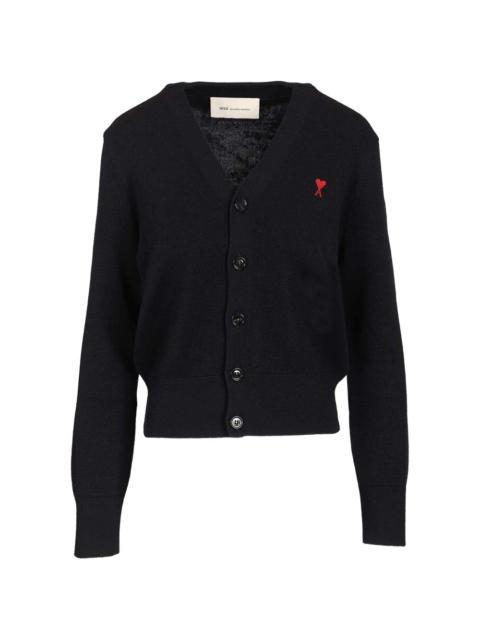 AMI Paris Ami de Cœur V-neck cardigan