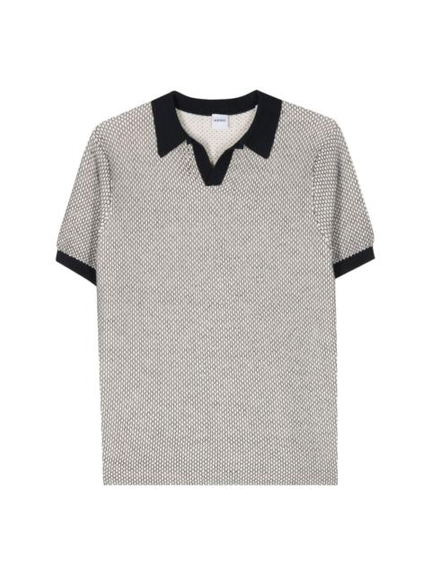 Aspesi honeycomb-knit polo shirt
