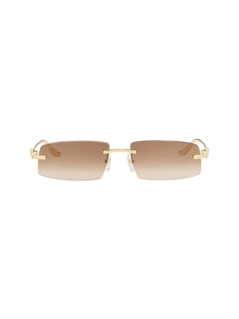 Cartier Gold 'Panthère de Cartier' Sunglasses
