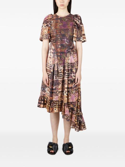 Collina Strada asymmetric midi dress