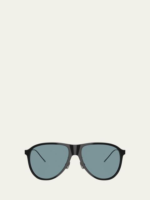 Brunello Cucinelli 0BC4011S Acetate Aviator Sunglasses