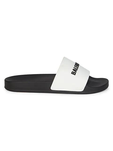 BALENCIAGA Logo Embossed Pool Slides