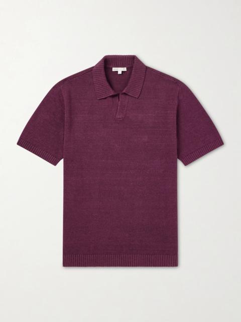 onia Linen, Silk and Cotton-Blend Polo Shirt