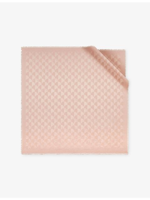 BVLGARI Calla Maxi Square Silk and Wool-Blend Scarf