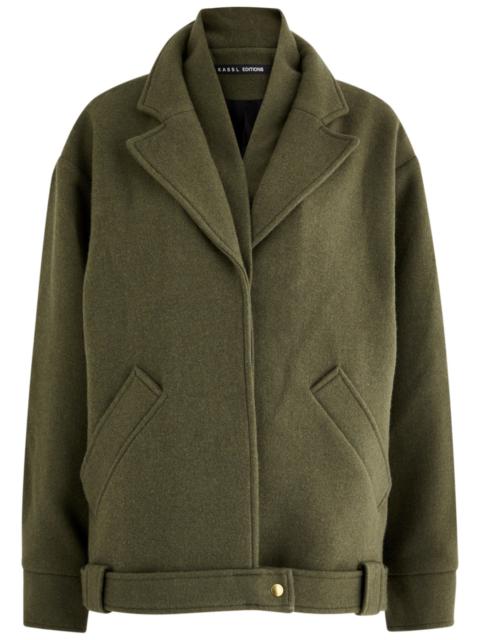 KASSL Editions Kassl Editions Biker Wool-blend Jacket