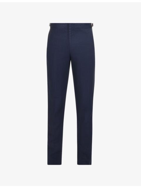 ORLEBAR BROWN Griffon slim-fit straight-leg linen trousers