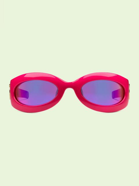 Geometric-frame sunglasses