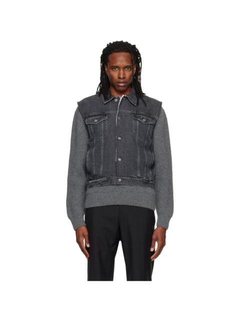 Jil Sander Gray Lightweight Denim Vest
