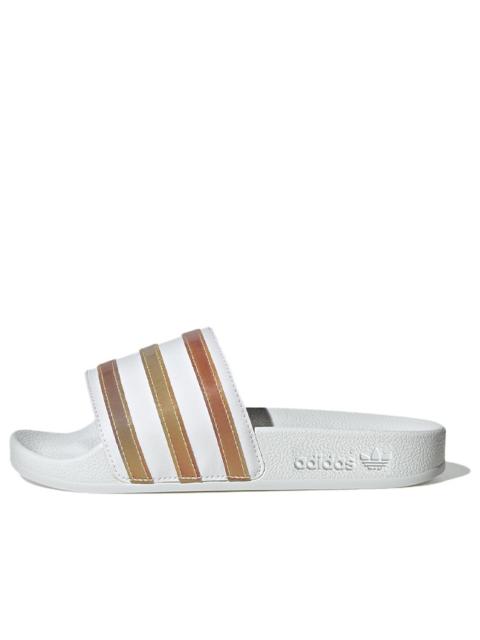 adidas (GS) adidas Originals Adilette Slides 'Cloud White Multicolor' HQ8547
