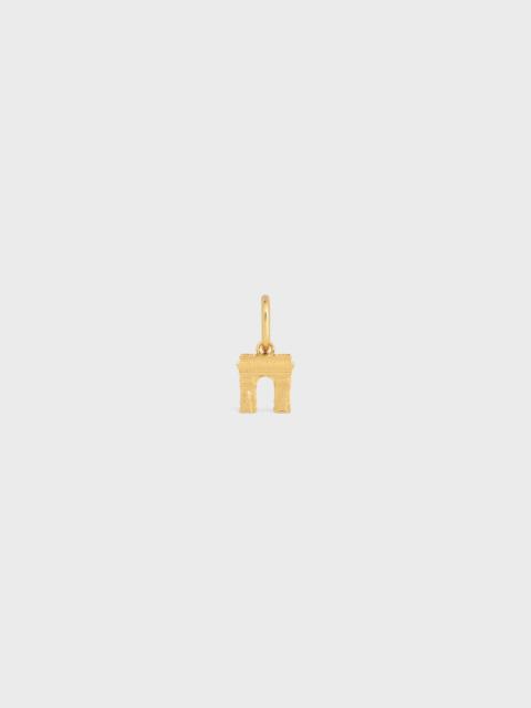 CELINE Celine Charms Arc de Triomphe in Brass with Gold Finish