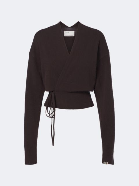 extreme cashmere N°516 Ella cashmere-blend wrap cardigan