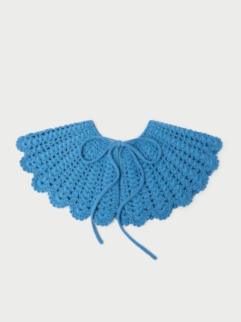 LOEFFLER RANDALL Elio Cornflower Blue Wool Collar