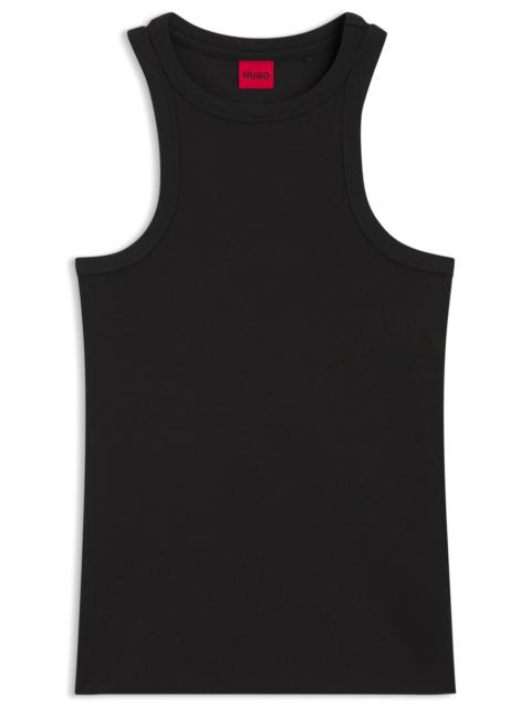 HUGO SLIM-FIT PANTS IN A STRETCH-COTTON