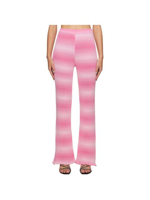 MSGM Pink Gradient Trousers