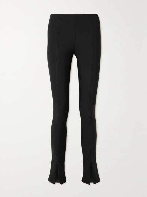 The Frankie Shop Reya Ribbed Stretch-jersey Flared Leggings