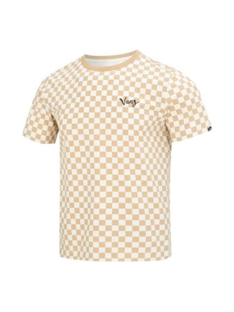 Vans UG Checker Tee 'Beige White' VN0002NMBT9